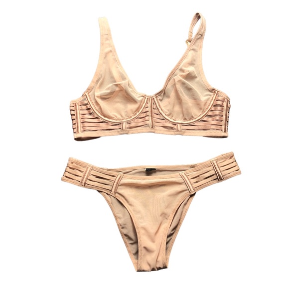 Victorias Secret Mesh Nude Lingerie Set! - Picture 4 of 4